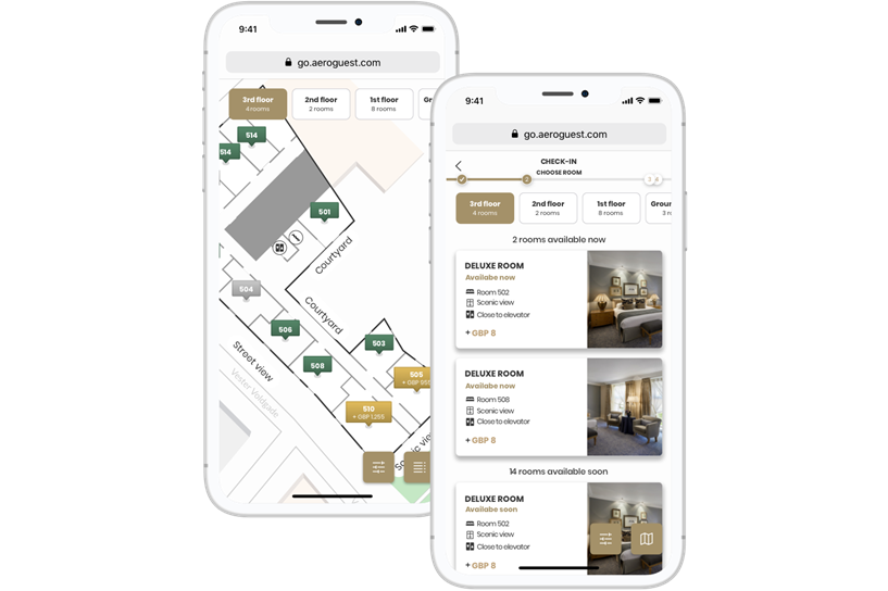 Choose room feature